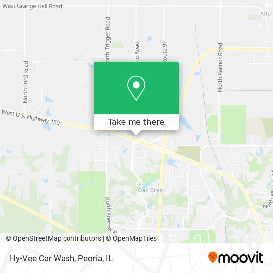 Hy-Vee Car Wash map