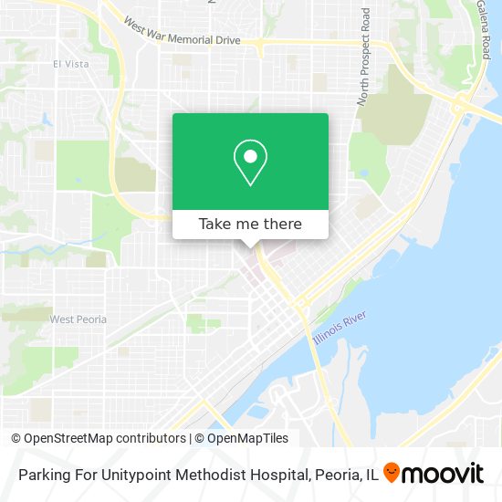 Mapa de Parking For Unitypoint Methodist Hospital