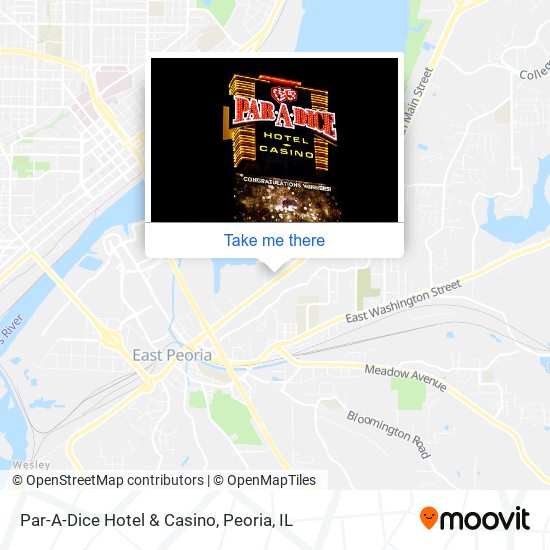 Par-A-Dice Hotel & Casino map