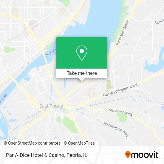 Par-A-Dice Hotel & Casino map