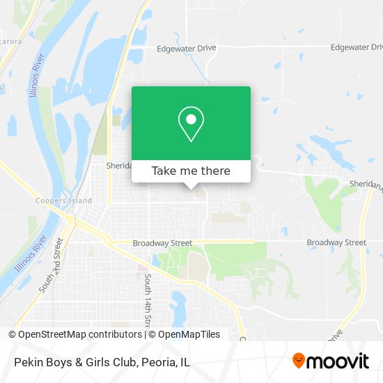 Mapa de Pekin Boys & Girls Club