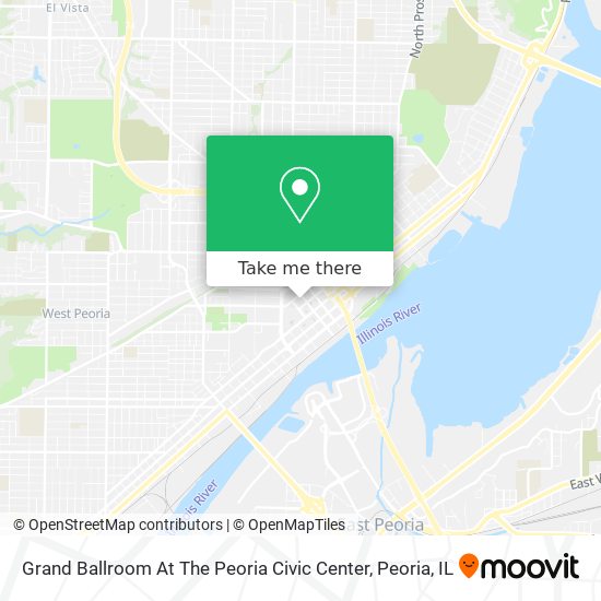 Grand Ballroom At The Peoria Civic Center map