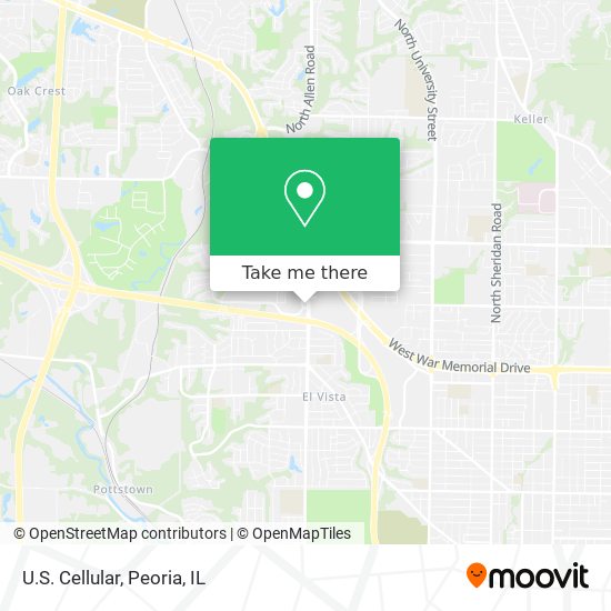 Mapa de U.S. Cellular