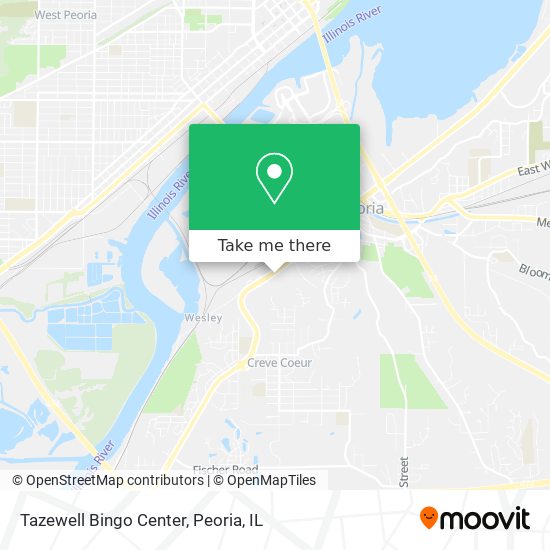 Mapa de Tazewell Bingo Center