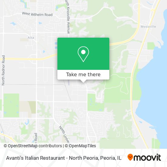 Avanti's Italian Restaurant - North Peoria map
