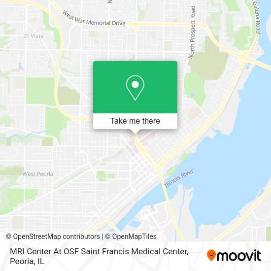 MRI Center At OSF Saint Francis Medical Center map