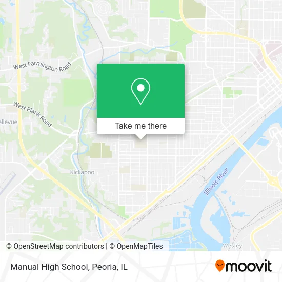 Manual High School map