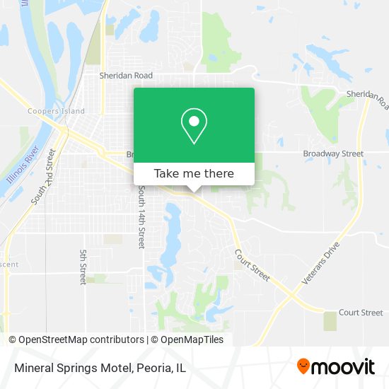 Mineral Springs Motel map