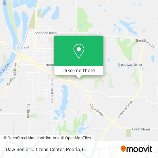 Uaw Senior Citizens Center map