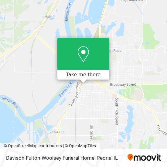 Davison-Fulton-Woolsey Funeral Home map