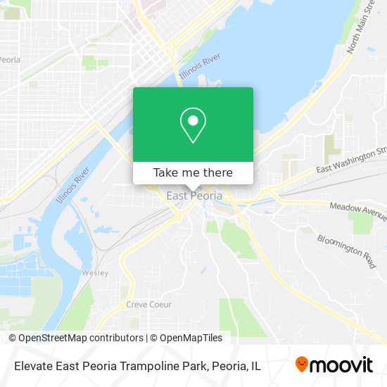 Elevate East Peoria Trampoline Park map