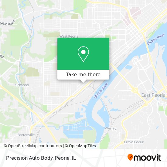 Precision Auto Body map