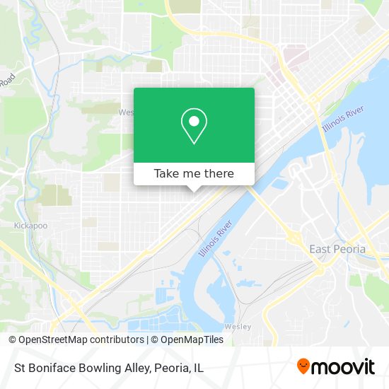 St Boniface Bowling Alley map