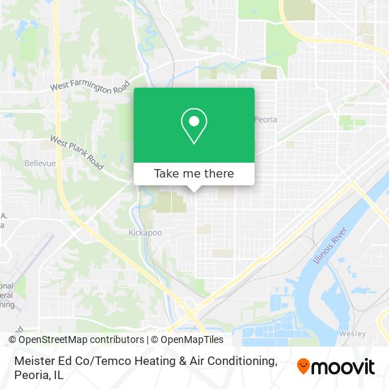 Meister Ed Co / Temco Heating & Air Conditioning map