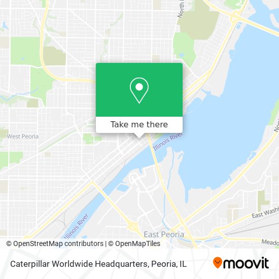 Mapa de Caterpillar Worldwide Headquarters