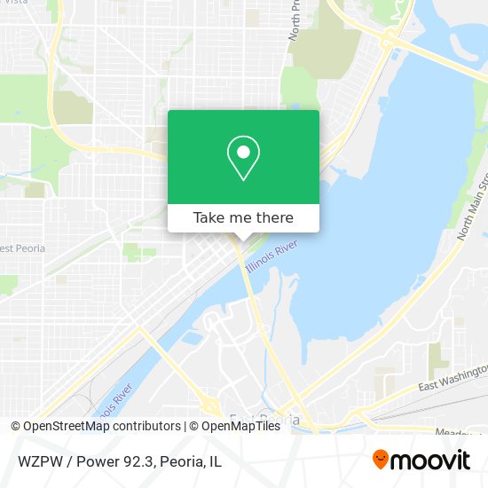 Mapa de WZPW / Power 92.3