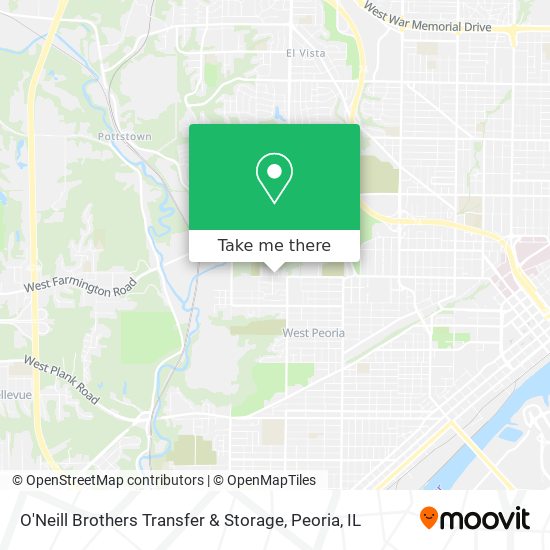 O'Neill Brothers Transfer & Storage map