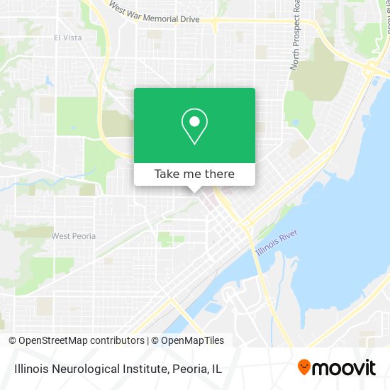 Illinois Neurological Institute map