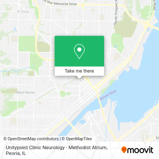 Unitypoint Clinic Neurology - Methodist Atrium map