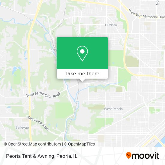 Peoria Tent & Awning map