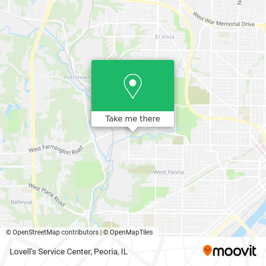 Mapa de Lovell's Service Center