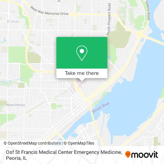 Osf St Francis Medical Center Emergency Medicine map