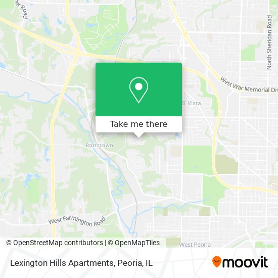 Lexington Hills Apartments map