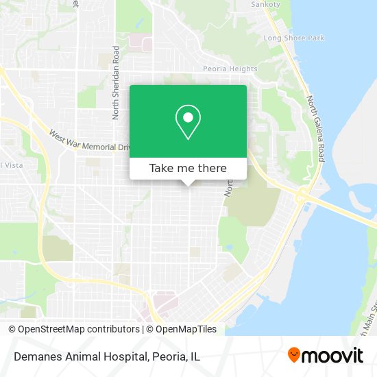 Mapa de Demanes Animal Hospital