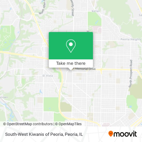 South-West Kiwanis of Peoria map