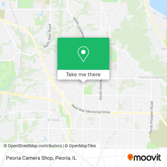 Peoria Camera Shop map