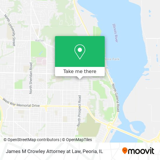 James M Crowley Attorney at Law map