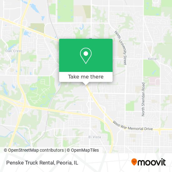 Penske Truck Rental map