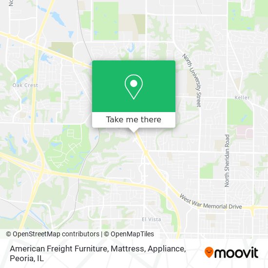 American Freight Furniture, Mattress, Appliance map