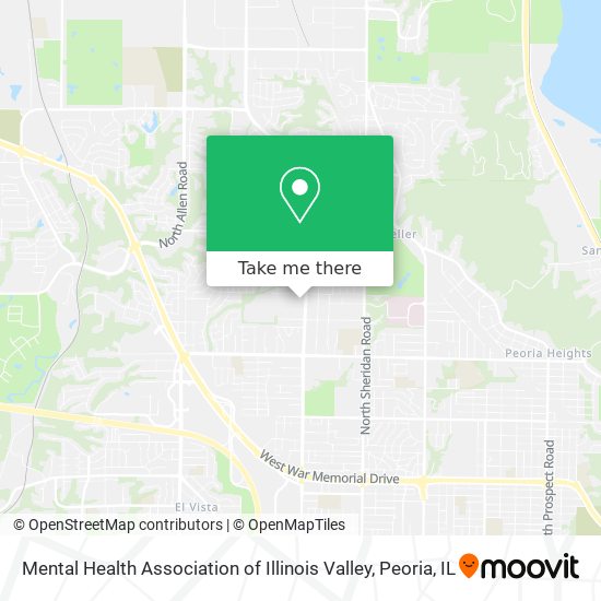 Mapa de Mental Health Association of Illinois Valley