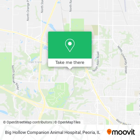 Big Hollow Companion Animal Hospital map