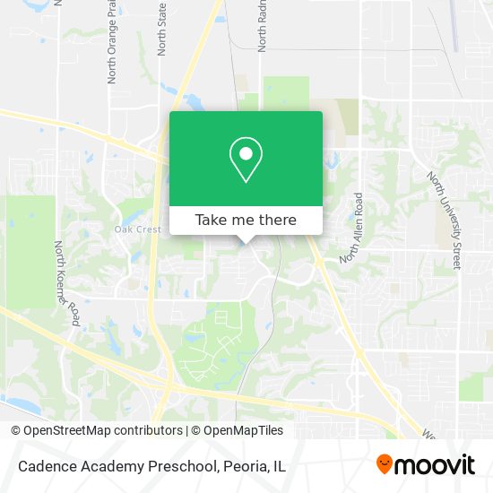 Mapa de Cadence Academy Preschool