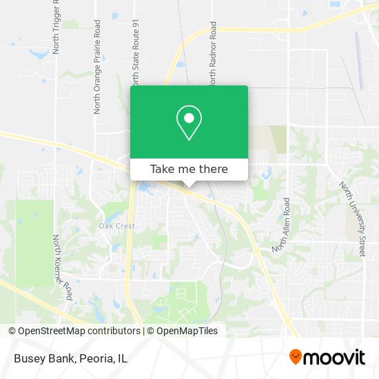 Busey Bank map