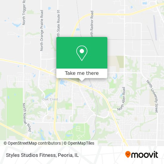 Mapa de Styles Studios Fitness