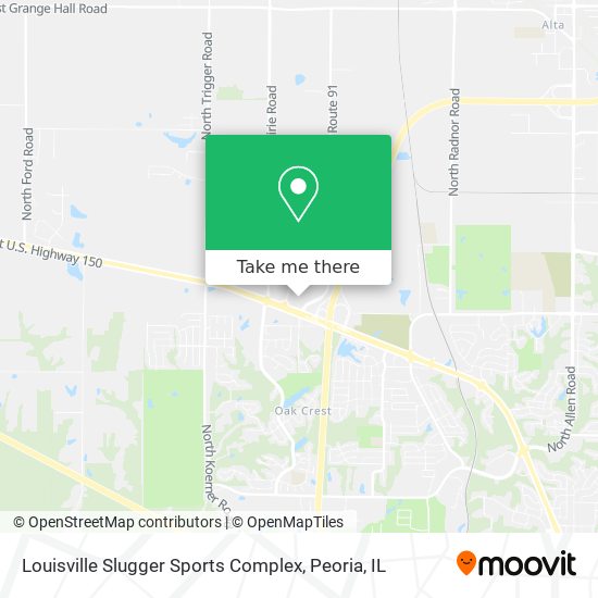 Louisville Slugger Sports Complex map