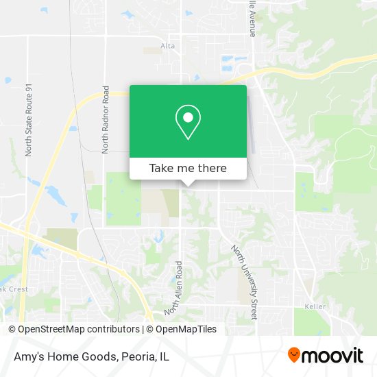 Mapa de Amy's Home Goods