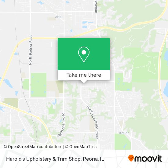 Mapa de Harold's Upholstery & Trim Shop