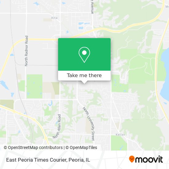 East Peoria Times Courier map