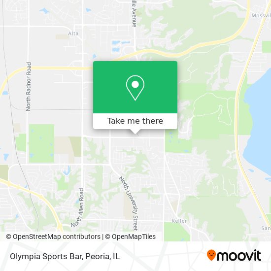 Olympia Sports Bar map