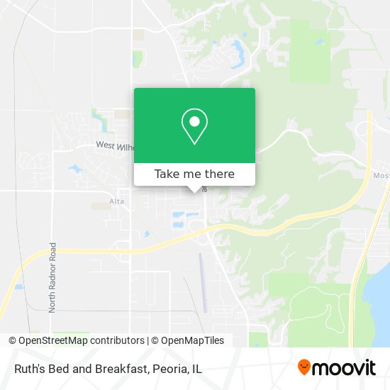 Mapa de Ruth's Bed and Breakfast