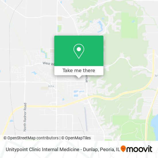 Unitypoint Clinic Internal Medicine - Dunlap map