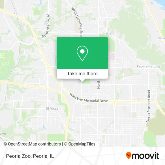 Peoria Zoo map
