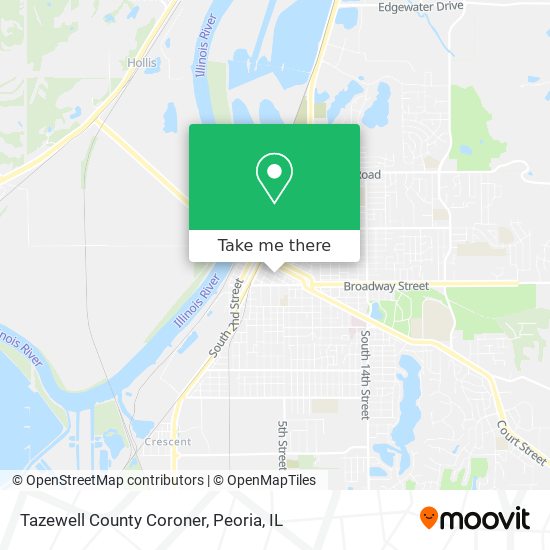 Tazewell County Coroner map