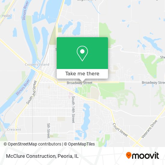 McClure Construction map