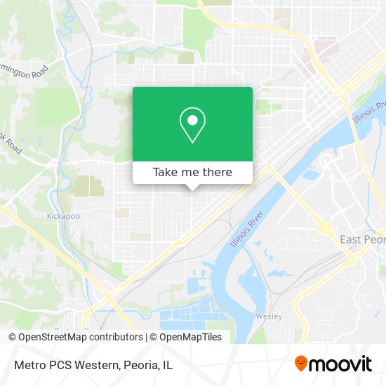 Metro PCS Western map