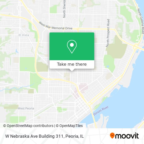 W Nebraska Ave Building 311 map